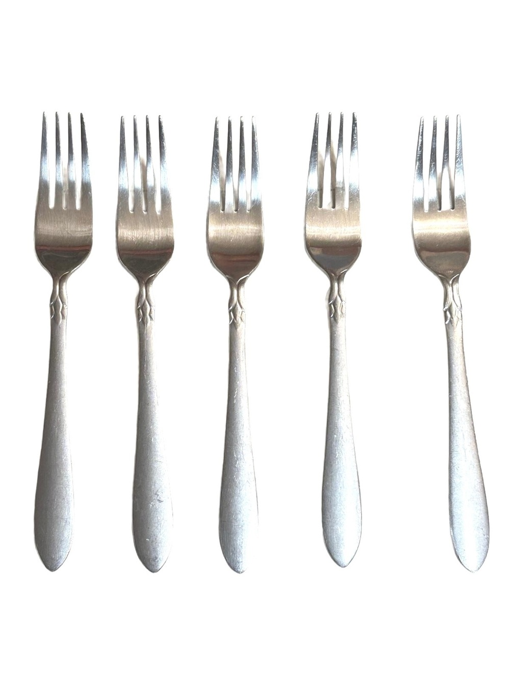 Set of 5 Vintage Oneida Stainless Steel Jaqueline/Simba Forks